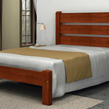 Imagem de Cama Queen Size Berlim de Madeira Maciça Angelim Mel