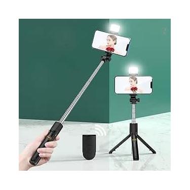 Imagem de Bastão Pau de Selfie Bluetooth com Tripé e Controle Remoto, para Android e iOS
