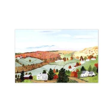 Imagem de Pintura famosa impressa em tela-Imagem decoração-Arte parede paisagem para quarto Sala de estar(agosto) 30x50cm-12x19in Sem moldura