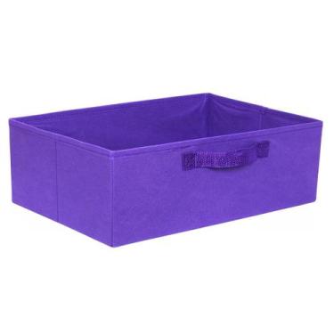 Imagem de Caixa Organizadora Bege 42x15x28 Para Armário Com Alça - Organibox, VI