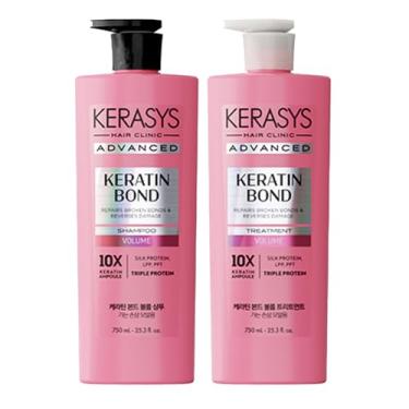 Imagem de Kerasys Conjunto De Shampoo E Tratamento Advanced Keratin Bond 20,2 Fl Oz / 600 Ml (Volume)