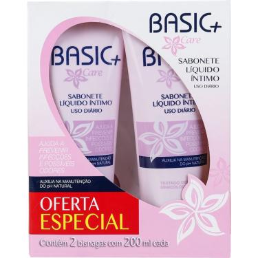 Imagem de Sabonete Íntimo Basic + Care 200ml Kit com 2 Unidades