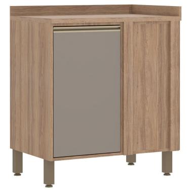 Imagem de Balcão De Canto Reto Luciane Yara 1 Porta 1305 Vanilla/graff