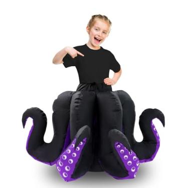 Imagem de Inflatable Costumes for Kids Octopus Halloween Costume Girls Funny Octopus Blow Up Costumes Animals Cartoon Cosplay Party