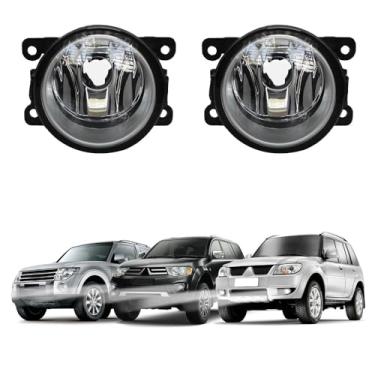 Imagem de Par Farol de Milha para Pajero Full 2007 a 2013 Pajero Dakar TR4 2009 a 2015 Farolete Auxiliar Neblina