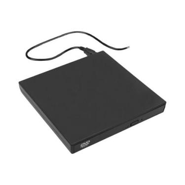 Imagem de Unidade De CD DVD Externa Slim USB 2.0 Gravador De CD-RW DVD-ROM Para 