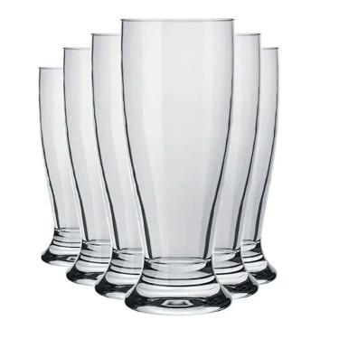 Imagem de Copo para Cerveja Munich Vidro 200ml 6 Unidades - Nadir 7109