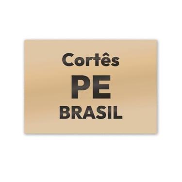 Imagem de Imã de Geladeira Cortês Pernambuco MDF 8x5 para Decorar