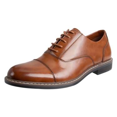 Imagem de Hunter's Bay Sapato Oxford masculino Roman Dress Captoe, Conhaque, 46