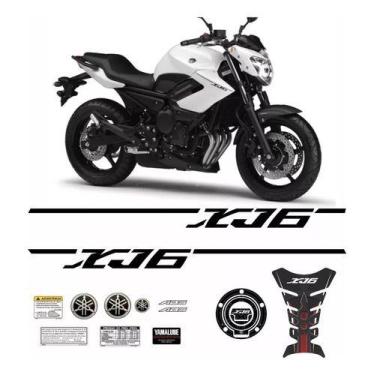 Imagem de Kit Adesivos Compatível Com Yamaha Xj6 2013 Branca Xj61314 - SPTS