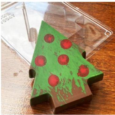 Imagem de Forma Especial Árvore De Natal 3 Partes com Silicone de 400g - BWB
