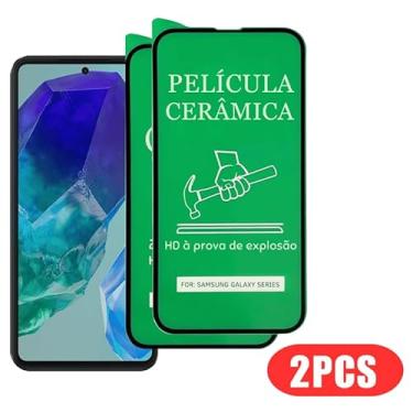 Imagem de Kit 2 Películas Cerâmica Premium Para Samsung Galaxy M55 Anti Riscos, Não Quebra e Alta Proteção