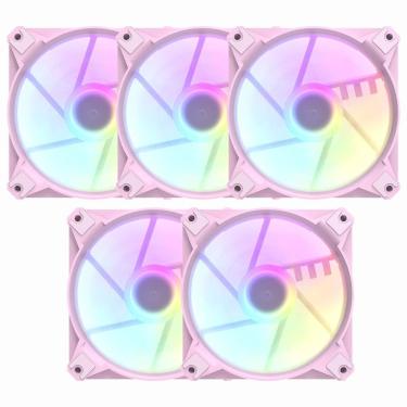 Imagem de Cooler Fan para Gabinete DarkFlash INF24 5 em 1 - Rosa