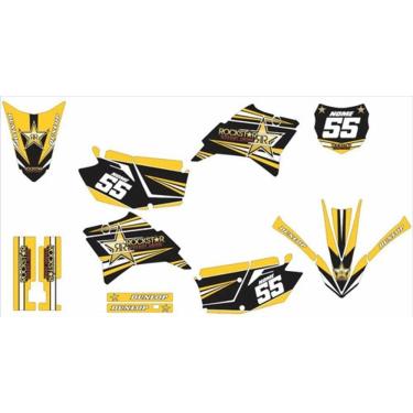 Imagem de Kit Adesivo Moto Cross Trilha Ttr 230 Rockstar Lm161