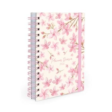 Imagem de Agenda Planner Diária 2026 Floral Sakura Rosa Claro