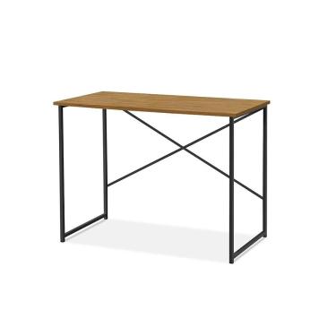 Imagem de Aparador Steel 90 cm Estilo Industrial com Pés em Aço Preto/Preto