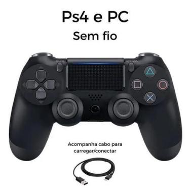 Imagem de Controle Sem Fio Compatível Com Play 4 e Computador Dualshock 4