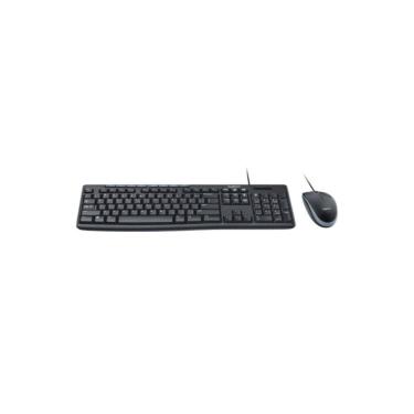 Imagem de Kit  Teclado  E Mouse Com Fio Logitech Mk200