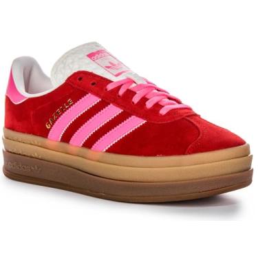 Imagem de adidas WMNS Gazelle Bold Tênis, Vermelho universitário/rosa lúcido, 37