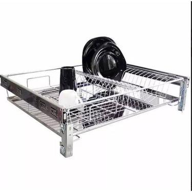 Imagem de Escorredor Gaveta 18 Pratos Com Bandeja Inox 3340