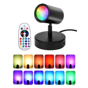 Imagem de Holofotes LED AodiYipei 10W RGB que mudam de cor 120V, pacote com 1