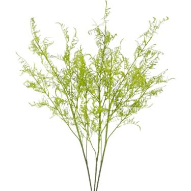 Imagem de FAICOIA 3 ramos artificiais para vaso 105 cm, folhas de samambaia persa, arbustos artificiais, plantas falsas, galhos sintéticos, grama, galhos sintéticos, para mesa de escritório em casa, em