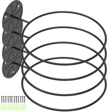 Imagem de kaimenhong Suporte de parede de basquete, suporte de armazenamento de basquete, suporte de bola como decoração de sala de esportes, organizador de acessórios esportivos para meninos, para basquete