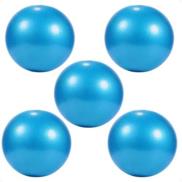 Imagem de Conjunto De 5 Bolas De Ioga Pilates De 25 Cm, GináStica SuíçA à Prova De ExplosãO, Fisioterapia, Ioga, Treinamento Cruzado, Alongamento(Azul)
