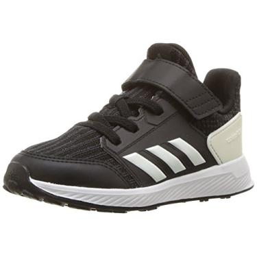 Imagem de Tênis de corrida infantil Adidas RapidaRun, Black/Cloud White/Carbon, 6 Big Kid