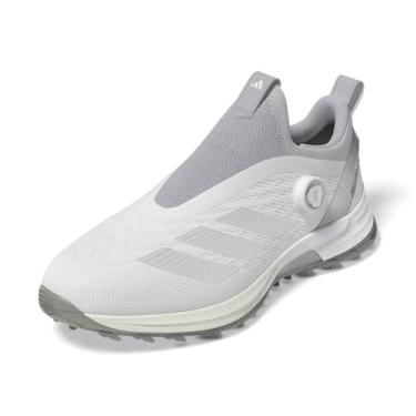 Imagem de adidas Tênis masculino Adizero ZG BOA Spikeless, Calçado branco/prata metálico/cinza sólido claro, 38