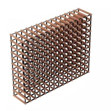 Imagem de hezhuhe2258 Suporte de vinho para armazenamento de vinho rack de armazenamento de vinho armário de vinho doméstico comercial loja de vinho adega adega rack de vinho de madeira maciça rack de vinho