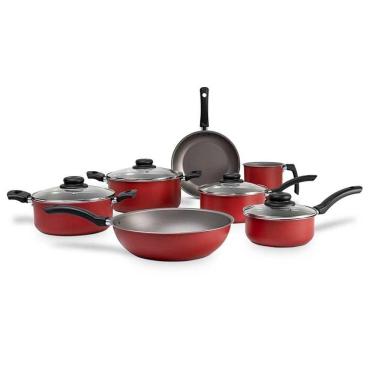 Imagem de Conjunto De Panelas 7 Peças Ruby Brinox Vermelho