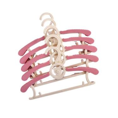 Imagem de Kit Cabides Infantil  Cabide Ajustável Antiderrapante - LittleFante, R