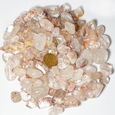 Imagem de Cristal Rolado Natural com Inclusões - 1kg - Tamanho M (20 a 35 mm) - 