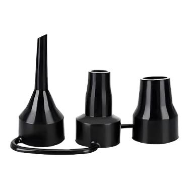 Imagem de Bocais de bomba de ar de 3 tamanhos, bocais de substituição de plástico para colchões infláveis de piscina, acessórios de adaptadores de inflador