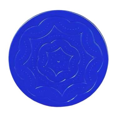 Imagem de UGPLM Prancha giratória para dançarinos Prancha giratória para dança Equipamento de dança Disco de treinamento de equilíbrio portátil para líderes de, Azul