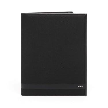 Imagem de TUMI - Caderno masculino com letras Alpha Zip-Around – Preto