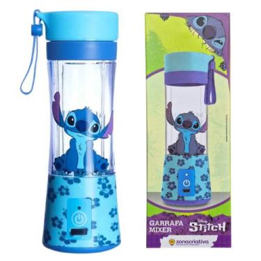 Imagem de Garrafa Mixer Stitch Azul Disney Lilo e Stitch - Pillowtex