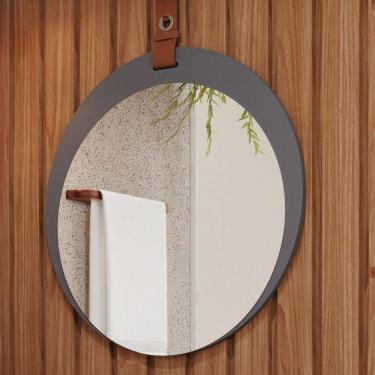 Imagem de Espelho Decorativo Lua 100% Mdf Titanium - Mgm Móveis