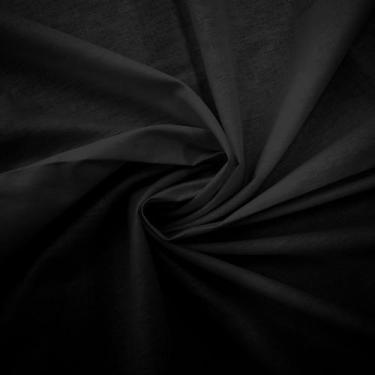 Imagem de Tecido Tricoline Liso Preto - Peripan - 50 cm de largura x 150 cm de c