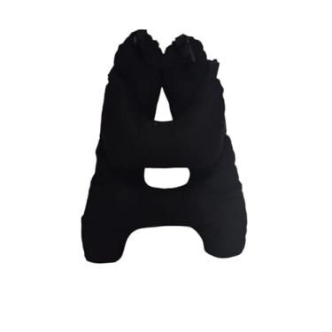 Imagem de Almofada Infantil Com Formato de H – Confortável para Viagens de Carro, com Protetor de Pescoço (Preto1)