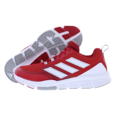 Imagem de adidas Tênis de beisebol masculino Speed Trainer 5, Team Power vermelho/branco/prata metálico, 45