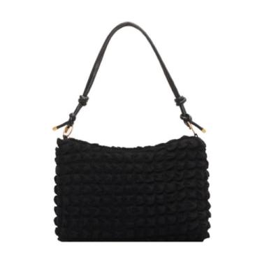 Imagem de Bolsa tiracolo tiracolo grande capacidade moderna casual carteiro preta