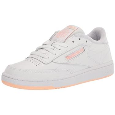 Imagem de Reebok Tênis feminino Club C Extra, Branco/Laranja Aura, 35
