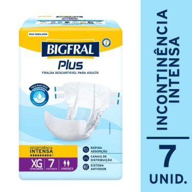 Imagem de Fralda Bigfral Plus XG 7 Unidades