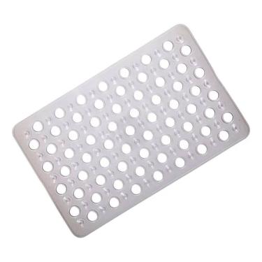 Imagem de 2 Tapete Box Banheiro Tapetinho Antiderrapante Ventosa Trans