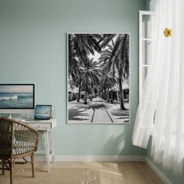 Imagem de Quadro Decorativo Alameda Das Palmeiras - 70X50Cm - Quadros On-Line