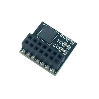 Imagem de Módulo TPM 2.0 SPI Módulo de 14 pinos SLB9670 para ASUS Prime B560M-A B560M-K B560-PLUS, B650E MAX Gaming WiFi, B760M-AYW WiFi, B760M MAX Gaming WiFi, ProArt B660-CREATOR, Pro B560M-C, ROG Maximus