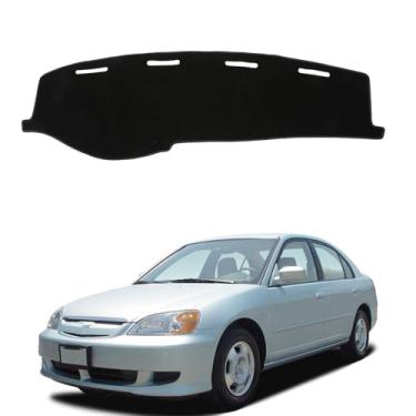 Imagem de BOLTRY Capa de painel para Honda Civic 2001-2005 antiderrapante console central protetor solar brilho raios UV acessórios