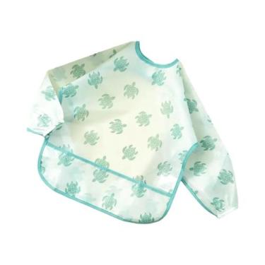 Imagem de Babadores Impermeáveis E De Fácil Limpeza Para Bebês, Macacão De Manga